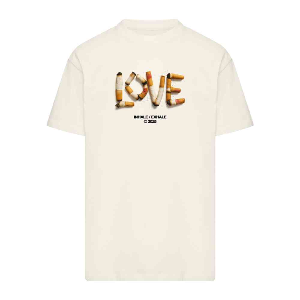 Mister Tee Upscale - Inhale Heavy Oversize Tshirt Homme - Crème